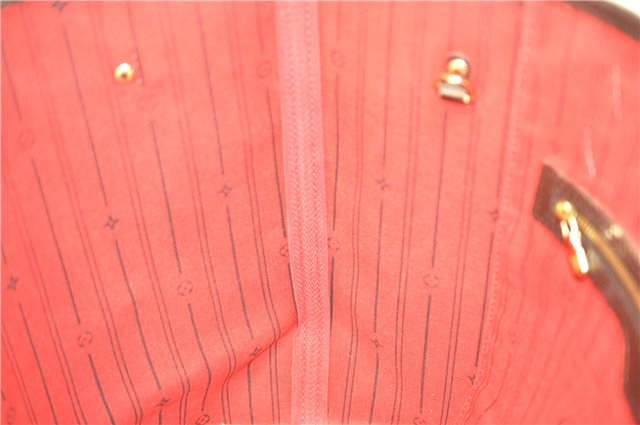 Authentic Louis Vuitton Damier Neverfull MM Shoulder Tote Bag N51105 LV J1420