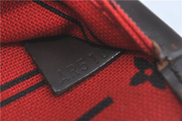 Authentic Louis Vuitton Damier Neverfull MM Shoulder Tote Bag N51105 LV J1420