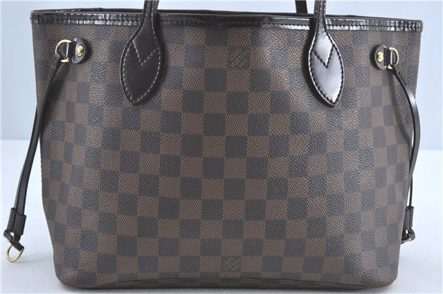 Authentic Louis Vuitton Damier Neverfull PM Shoulder Tote Bag N51109 LV J1452
