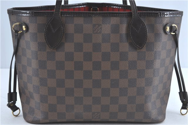 Authentic Louis Vuitton Damier Neverfull PM Shoulder Tote Bag N51109 LV J1452