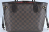 Authentic Louis Vuitton Damier Neverfull PM Shoulder Tote Bag N51109 LV J1452
