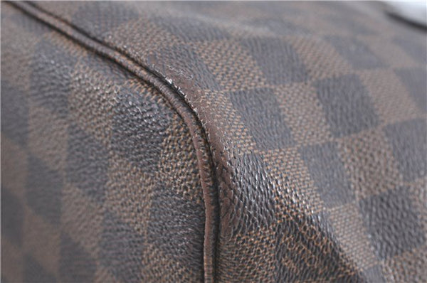 Authentic Louis Vuitton Damier Neverfull PM Shoulder Tote Bag N51109 LV J1452