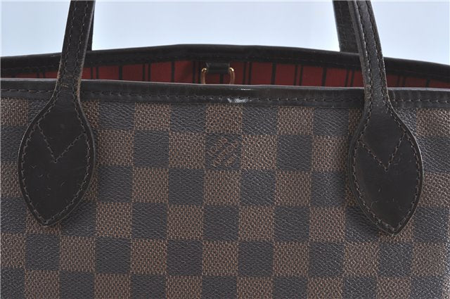 Authentic Louis Vuitton Damier Neverfull PM Shoulder Tote Bag N51109 LV J1452