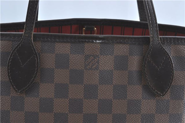 Authentic Louis Vuitton Damier Neverfull PM Shoulder Tote Bag N51109 LV J1452