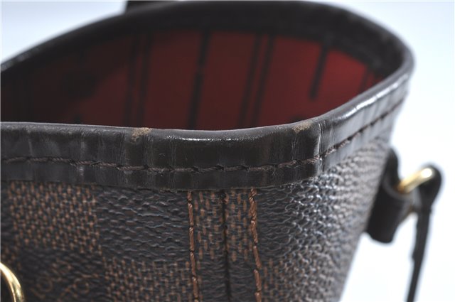 Authentic Louis Vuitton Damier Neverfull PM Shoulder Tote Bag N51109 LV J1452