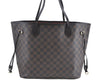 Authentic Louis Vuitton Damier Neverfull MM Shoulder Tote Bag N51105 LV J1455