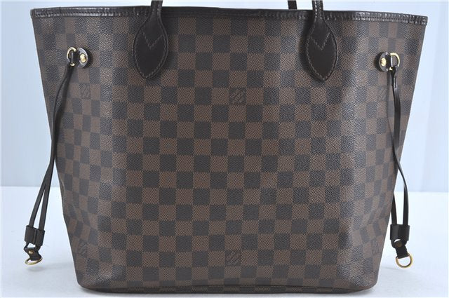 Authentic Louis Vuitton Damier Neverfull MM Shoulder Tote Bag N51105 LV J1455
