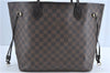 Authentic Louis Vuitton Damier Neverfull MM Shoulder Tote Bag N51105 LV J1455