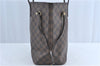 Authentic Louis Vuitton Damier Neverfull MM Shoulder Tote Bag N51105 LV J1455
