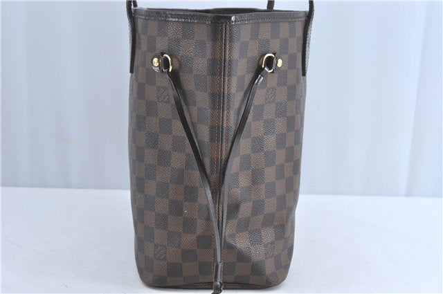 Authentic Louis Vuitton Damier Neverfull MM Shoulder Tote Bag N51105 LV J1455