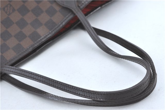 Authentic Louis Vuitton Damier Neverfull MM Shoulder Tote Bag N51105 LV J1455