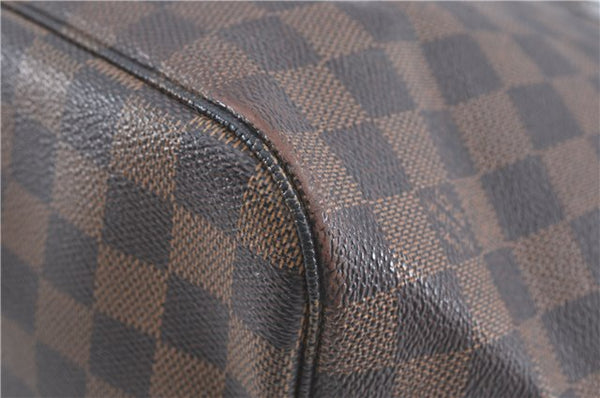 Authentic Louis Vuitton Damier Neverfull MM Shoulder Tote Bag N51105 LV J1455