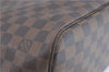 Authentic Louis Vuitton Damier Neverfull MM Shoulder Tote Bag N51105 LV J1455