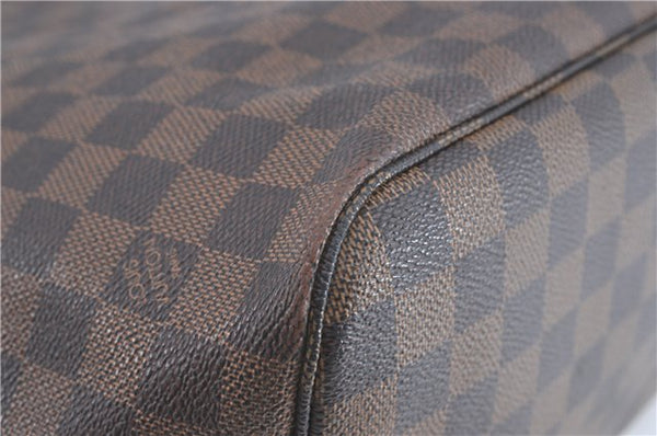 Authentic Louis Vuitton Damier Neverfull MM Shoulder Tote Bag N51105 LV J1455