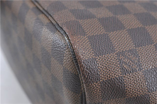 Authentic Louis Vuitton Damier Neverfull MM Shoulder Tote Bag N51105 LV J1455