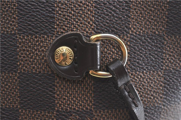 Authentic Louis Vuitton Damier Neverfull MM Shoulder Tote Bag N51105 LV J1455