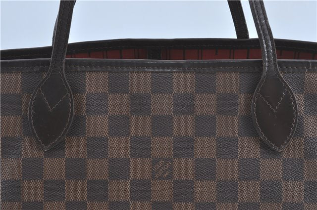 Authentic Louis Vuitton Damier Neverfull MM Shoulder Tote Bag N51105 LV J1455