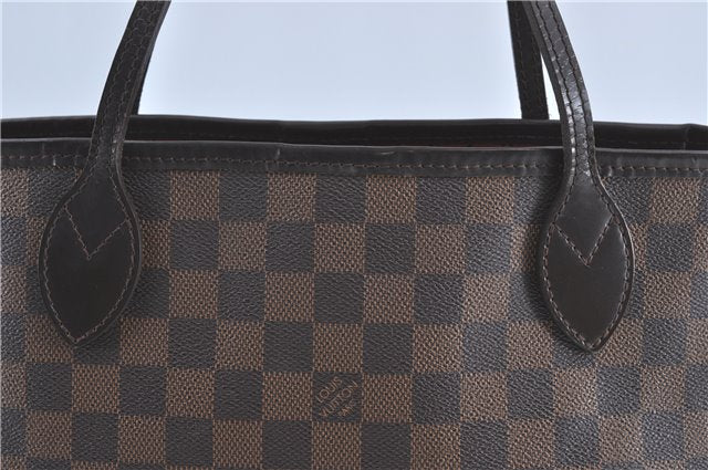 Authentic Louis Vuitton Damier Neverfull MM Shoulder Tote Bag N51105 LV J1455