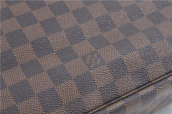 Authentic Louis Vuitton Damier Neverfull MM Shoulder Tote Bag N51105 LV J1455