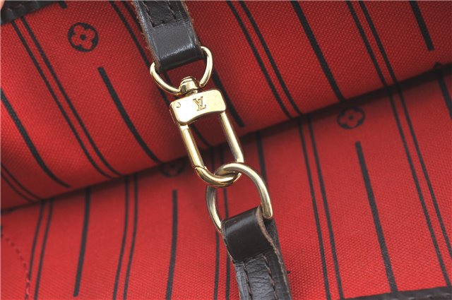 Authentic Louis Vuitton Damier Neverfull MM Shoulder Tote Bag N51105 LV J1455