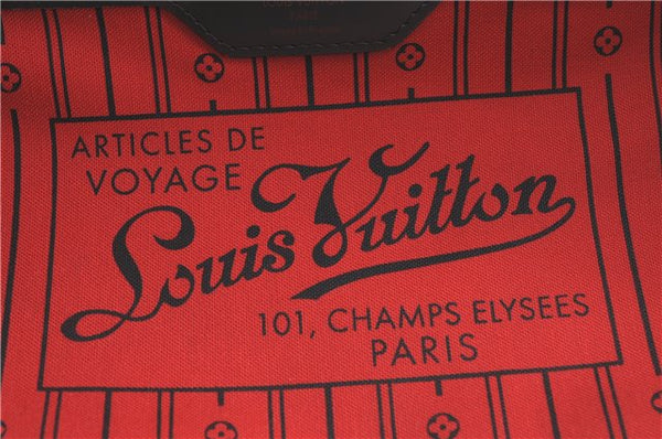 Authentic Louis Vuitton Damier Neverfull MM Shoulder Tote Bag N51105 LV J1455