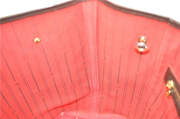 Authentic Louis Vuitton Damier Neverfull MM Shoulder Tote Bag N51105 LV J1455