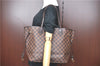 Authentic Louis Vuitton Damier Neverfull MM Shoulder Tote Bag N51105 LV J1455
