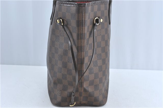 Authentic Louis Vuitton Damier Neverfull MM Shoulder Tote Bag N51105 LV J1527