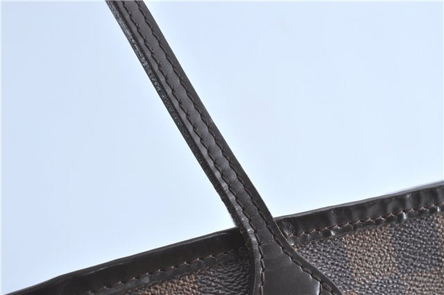 Authentic Louis Vuitton Damier Neverfull MM Shoulder Tote Bag N51105 LV J1527