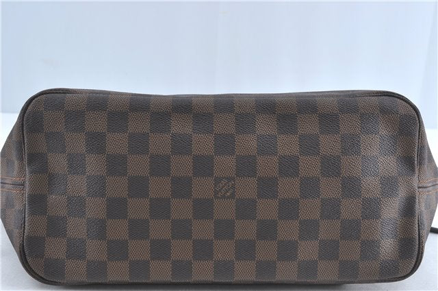 Authentic Louis Vuitton Damier Neverfull MM Shoulder Tote Bag N51105 LV J1527