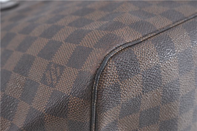 Authentic Louis Vuitton Damier Neverfull MM Shoulder Tote Bag N51105 LV J1527
