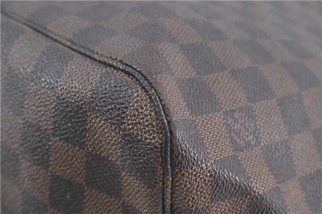 Authentic Louis Vuitton Damier Neverfull MM Shoulder Tote Bag N51105 LV J1527