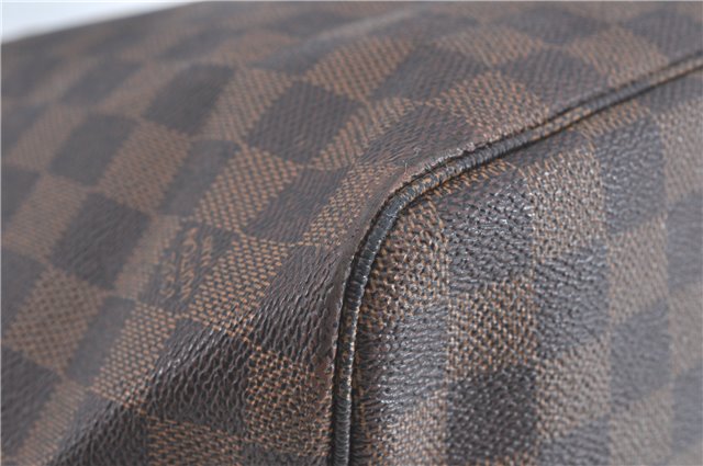 Authentic Louis Vuitton Damier Neverfull MM Shoulder Tote Bag N51105 LV J1527