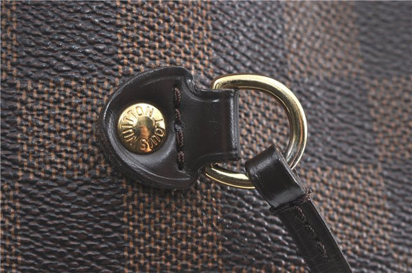 Authentic Louis Vuitton Damier Neverfull MM Shoulder Tote Bag N51105 LV J1527