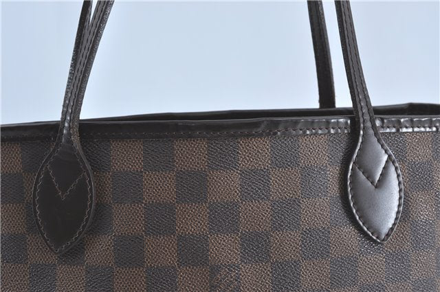 Authentic Louis Vuitton Damier Neverfull MM Shoulder Tote Bag N51105 LV J1527
