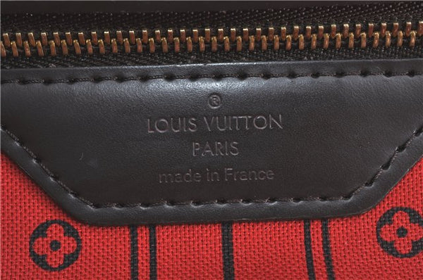 Authentic Louis Vuitton Damier Neverfull MM Shoulder Tote Bag N51105 LV J1527