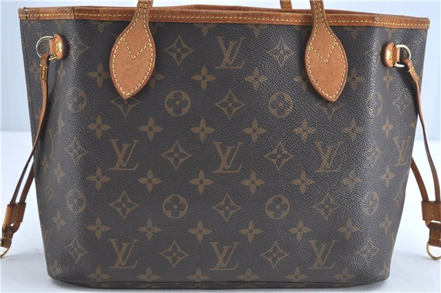 Authentic Louis Vuitton Monogram Neverfull PM Shoulder Tote Bag M40155 LV J1540