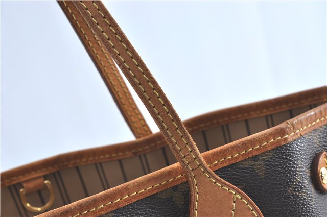 Authentic Louis Vuitton Monogram Neverfull PM Shoulder Tote Bag M40155 LV J1540
