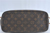Authentic Louis Vuitton Monogram Neverfull PM Shoulder Tote Bag M40155 LV J1540