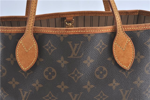 Authentic Louis Vuitton Monogram Neverfull PM Shoulder Tote Bag M40155 LV J1540