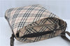 Authentic BURBERRY BLUE LABEL Check Shoulder Cross Bag Nylon Leather Beige J1661