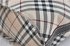 Authentic BURBERRY BLUE LABEL Check Shoulder Cross Bag Nylon Leather Beige J1661