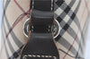 Authentic BURBERRY BLUE LABEL Check Shoulder Cross Bag Nylon Leather Beige J1661