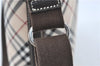 Authentic BURBERRY BLUE LABEL Check Shoulder Cross Bag Nylon Leather Beige J1661