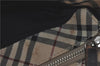 Authentic BURBERRY BLUE LABEL Check Shoulder Cross Bag Nylon Leather Beige J1661