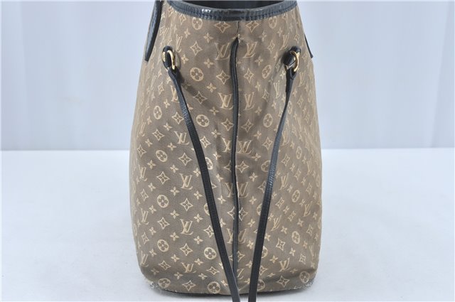 Auth Louis Vuitton Monogram Idylle Neverfull MM Tote Bag Navy M40514 LV J1851