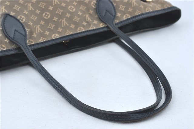 Auth Louis Vuitton Monogram Idylle Neverfull MM Tote Bag Navy M40514 LV J1851