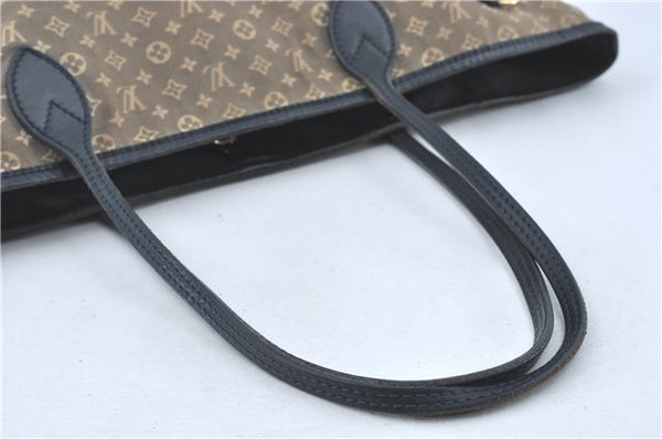 Auth Louis Vuitton Monogram Idylle Neverfull MM Tote Bag Navy M40514 LV J1851
