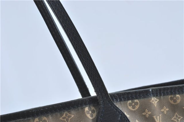 Auth Louis Vuitton Monogram Idylle Neverfull MM Tote Bag Navy M40514 LV J1851