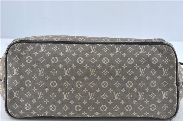 Auth Louis Vuitton Monogram Idylle Neverfull MM Tote Bag Navy M40514 LV J1851